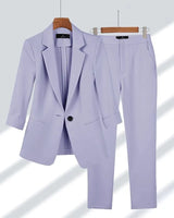 Elena | Luxuriöses Blazer-Set in Viola