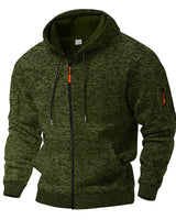 Jesson – Stilvolle Fleece-Kapuzenjacke in Grün