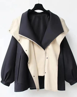 Fiore | Windbreaker-Jacke in Schwarz