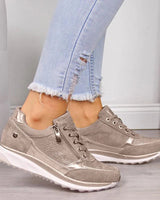 Damen Freizeitschuhe | Orthopädische Komfort-Sneaker | Atmungsaktiv & Rutschfest in Khaki