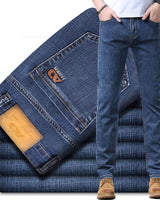 Logan™ | Premium-Stretch-Denim-Jeans in Blaugrau