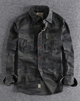 Corvin - Premium Camouflage-T-Shirt in Schwarz