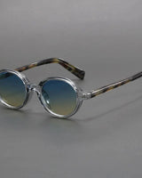 Saskia | Klassische Runde Sonnenbrille in Grau