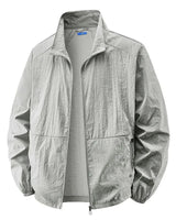 Khushdil - Moderne Leichte Jacke in Hellgrau