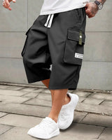 Chicago™ Cargo-Shorts mit bequemem Sitz und verlängerter Länge in Schwarz