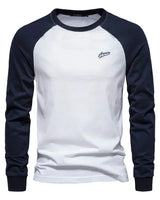 Lambert | Longsleeve mit Raglanärmeln in Weiß