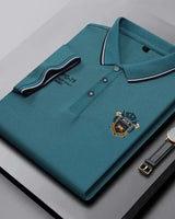 Garen - Soft-Touch-Poloshirt in Blau