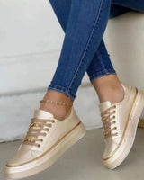 Reese - Bequem Damen Sneaker in Gold