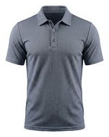 Dario | Atmungsaktives Stretch Poloshirt in Silverwood Grau