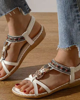 Alice | Fußgewölbestütze Orthopädisch Sandalen in Weiß