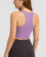 Stützendes Top Mit Pads -  Shirley in Taro-Lila