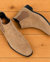 Andrus - Lässige Chelsea Stiefel in Beige