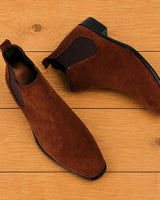 Andrus - Lässige Chelsea Stiefel in Braun