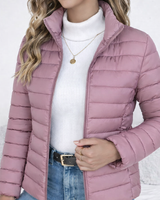 Valeria | Leichte Steppjacke mit zeitloser Eleganz in Pflaume