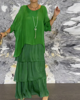 Elianna – Elegantes Maxikleid in Grün