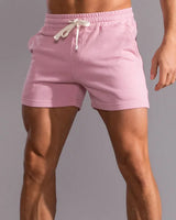 Leonel | Herren Jogger Shorts mit Kordelzug und Taschen in Rosa