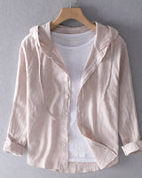 Nikki | Leinenbluse in Beige