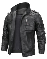 Trey - Lederjacke in Schwarz