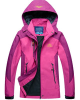 Viviane | Damen Wintermantel mit Kapuze und Seitentaschen in Rosa