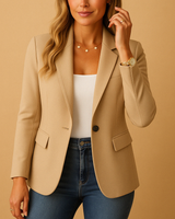 Taillierter Blazer Mit Dehnkomfort - Alexandra in Khaki