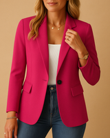 Taillierter Blazer Mit Dehnkomfort - Alexandra in Rosa