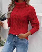 Taillierter Damenpullover - Marta in Rot