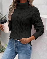 Taillierter Damenpullover - Marta in Schwarz