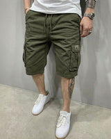 Liam™ Shorts aus Premium-Twill mit großzügigen Cargotaschen in Grün
