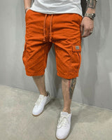 Liam™ Shorts aus Premium-Twill mit großzügigen Cargotaschen in Orange