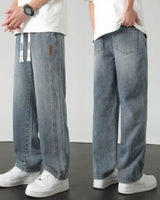 Toronto™ Jeans mit Kordelzugbund und Relaxed Fit in Blau