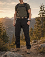 Nolan™ Taktikhose aus strapazierfähigem, wasserdichtem Twill mit zahlreichen Taschen in Schwarz