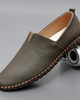 Santorini | Herren Leder Slipper Elegant Komfort Klassisch in Grün
