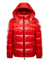 Hyaci | Daunenjacke mit schwarzem Schimmer in Rot