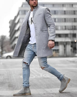 Ymirra | Eleganter Herren-Wintermantel in Grau