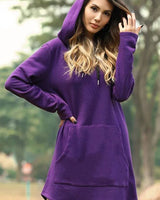 Tunika-Kleid Mit Känguru-Tasche - Pauline in Violett