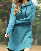 Tunika-Kleid Mit Känguru-Tasche - Pauline in Blau