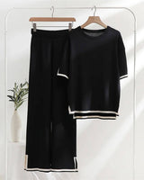 Heleta - Elegantes 2 Teiliges Capri Set in Schwarz