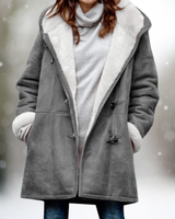 ISABELLA  - Fleece-Wildlederjacke in Grau
