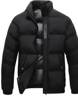Warme Designer Winterjacke für Herren in Schwarz