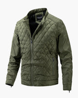 Elegante Übergangs Steppjacke für Herren in Grün