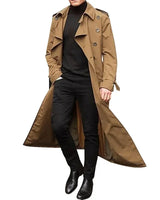 Niba | Lässiger modischer Herren Trenchcoat in Khaki