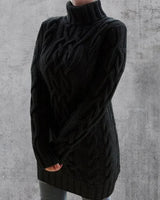 Cristyane| Eleganter Langer pullover für Damen in Schwarz