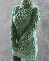 Cristyane| Eleganter Langer pullover für Damen in Grün