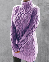 Cristyane| Eleganter Langer pullover für Damen in Lila