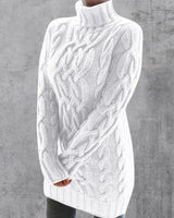 Cristyane| Eleganter Langer pullover für Damen in Weiß