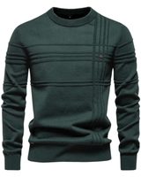 Burkhard | Stijlvolle herenpullover met ruitdesign in Grün