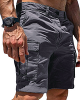 THARNULF | STILVOLLE HERREN-CARGO-SHORTS in Grau