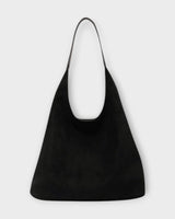 Minimalistische Schultertasche Damen in Schwarz