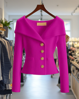 ELSE I LUXURIÖSE STRICKJACKE in Rosa