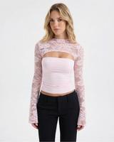 MODA | Spitzenoberteil in Zartes Rosa